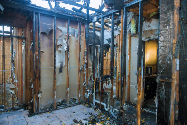 Professional Fire Damage Restoration technician working in Suwanee, GA